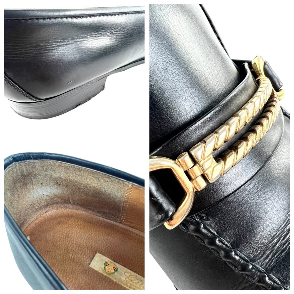 Gucci Vintage Men’s Leather Loafers - Picture 8 of 9